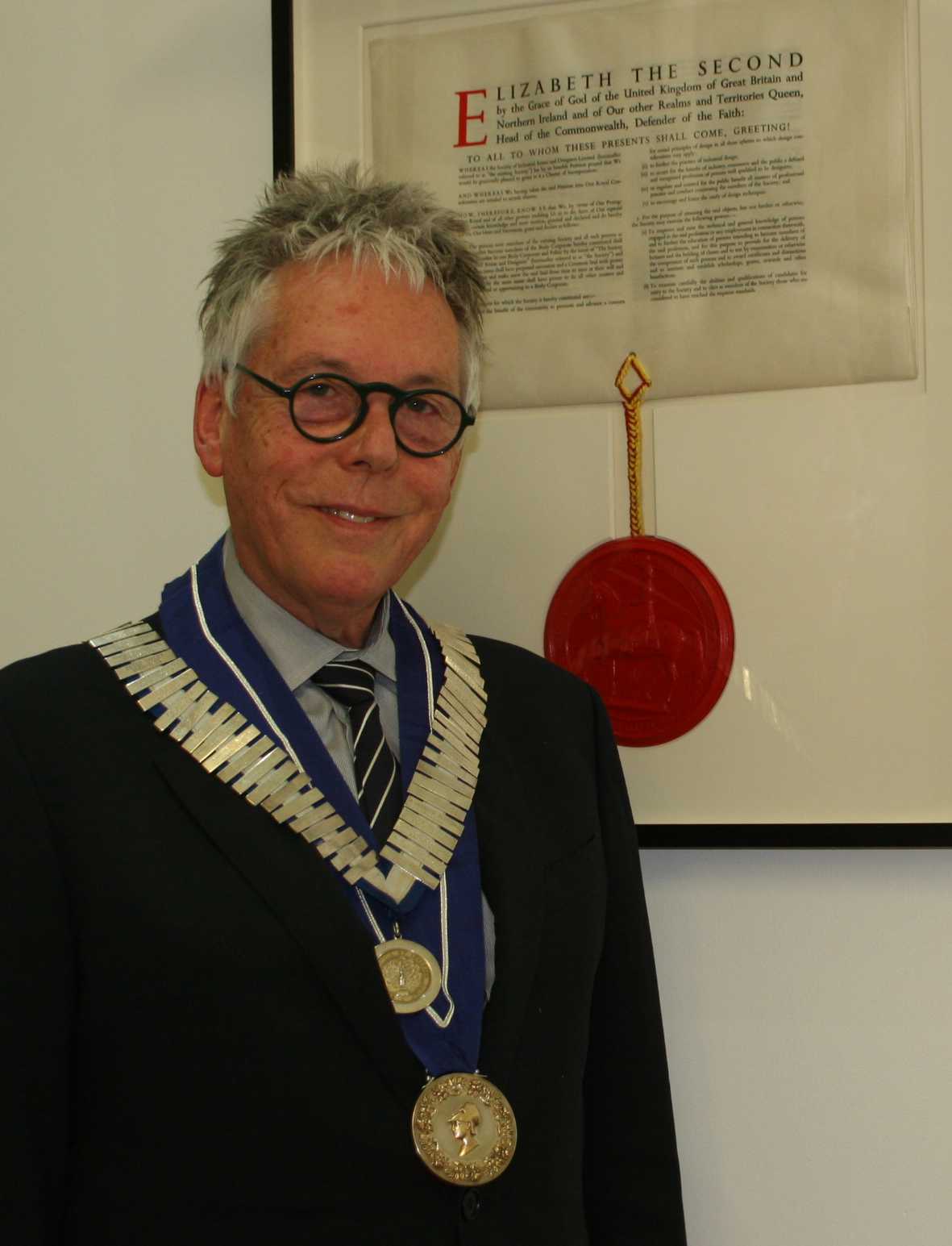 The CSD President with regalia.